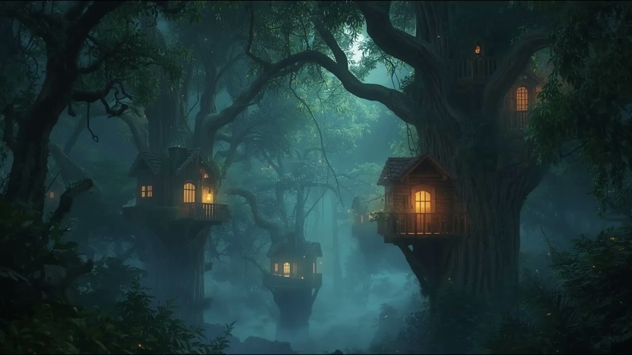 Quiet Night Ambient 🌙 Calm Background Music • 1 Hour