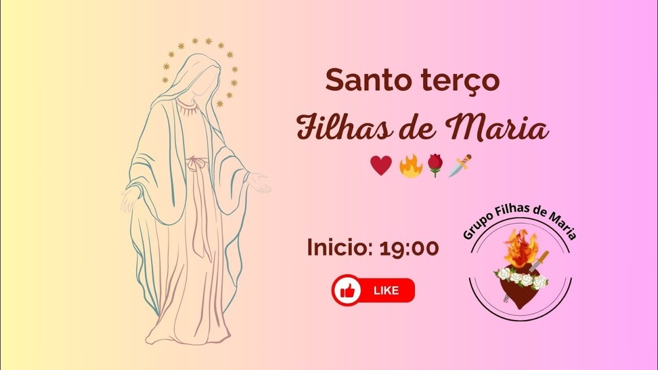 Terço Mariano 06/01/2025 | Filhas de Maria ❤️🌹🗡️🔥