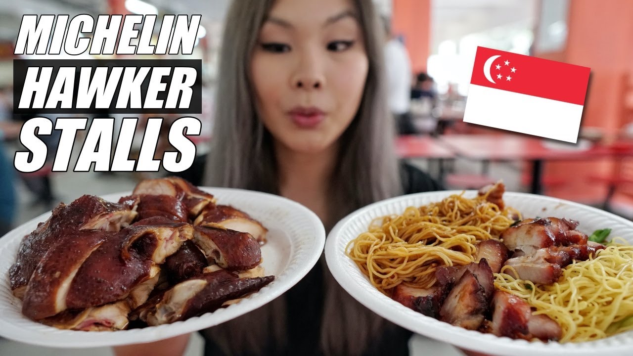 Eating at THREE Hawker Food Centres in ONE DAY! Singapore Food & Travel Vlog