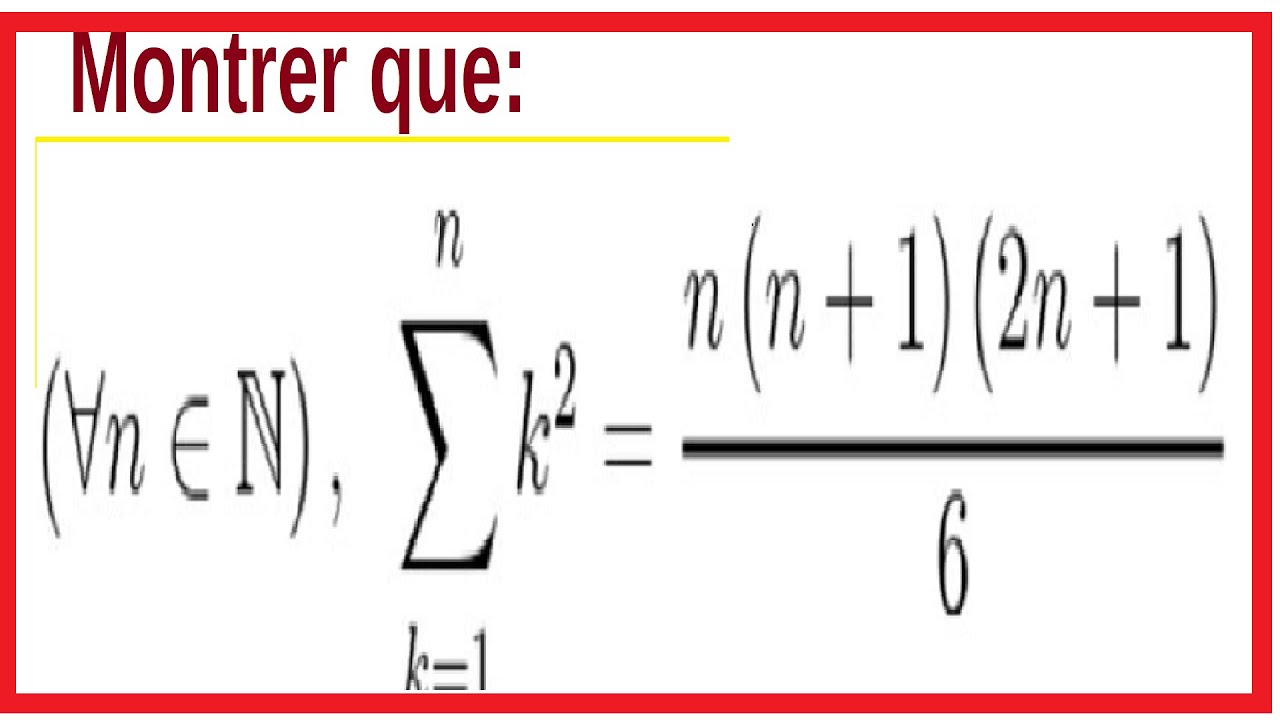Apprendre à effectuer une démonstration par récurrence