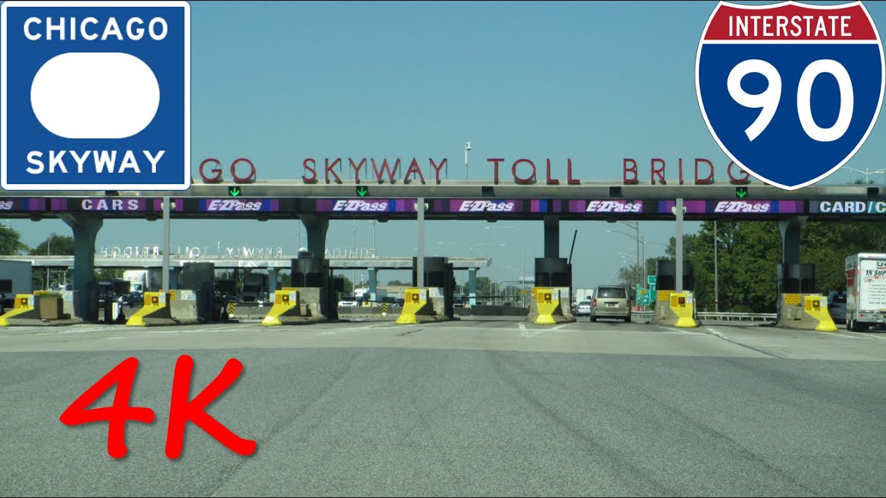 ⁴ᴷ Chicago Skyway Toll Bridge westbound [4K VIDEO]