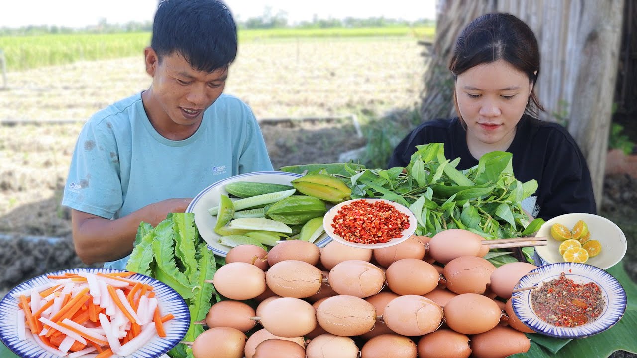 Hột Gà Nướng Kiểu Này Ngoài Đồng Cực Ngon | VTNam Vlog