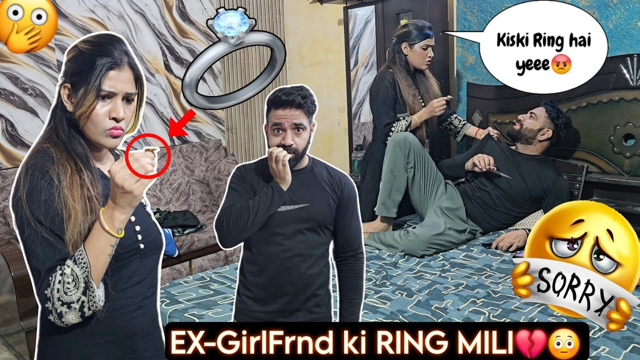 Ex-GIRLFRIEND Ki mili RING💍🤪 Wife Got Angry😡💔 Prank On Wife! #viral #prank #funny 