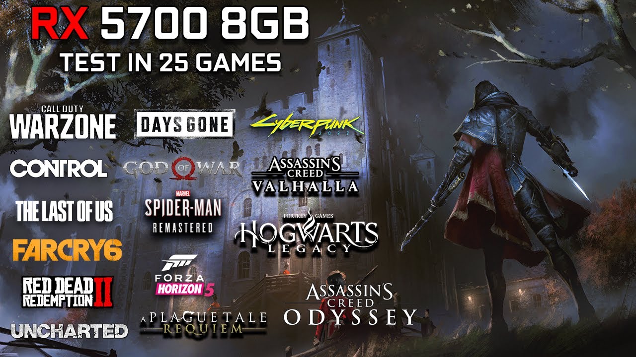 RX 5700 8GB | Test in 25 Games at 1080p + FSR | 2023