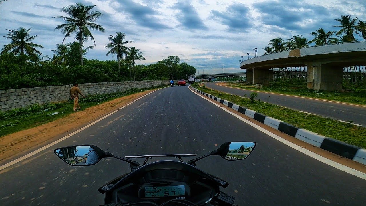 CHENNAI OUTER RING ROAD || R15 v3 second service cost ?? TAMIL MOTOVLOG