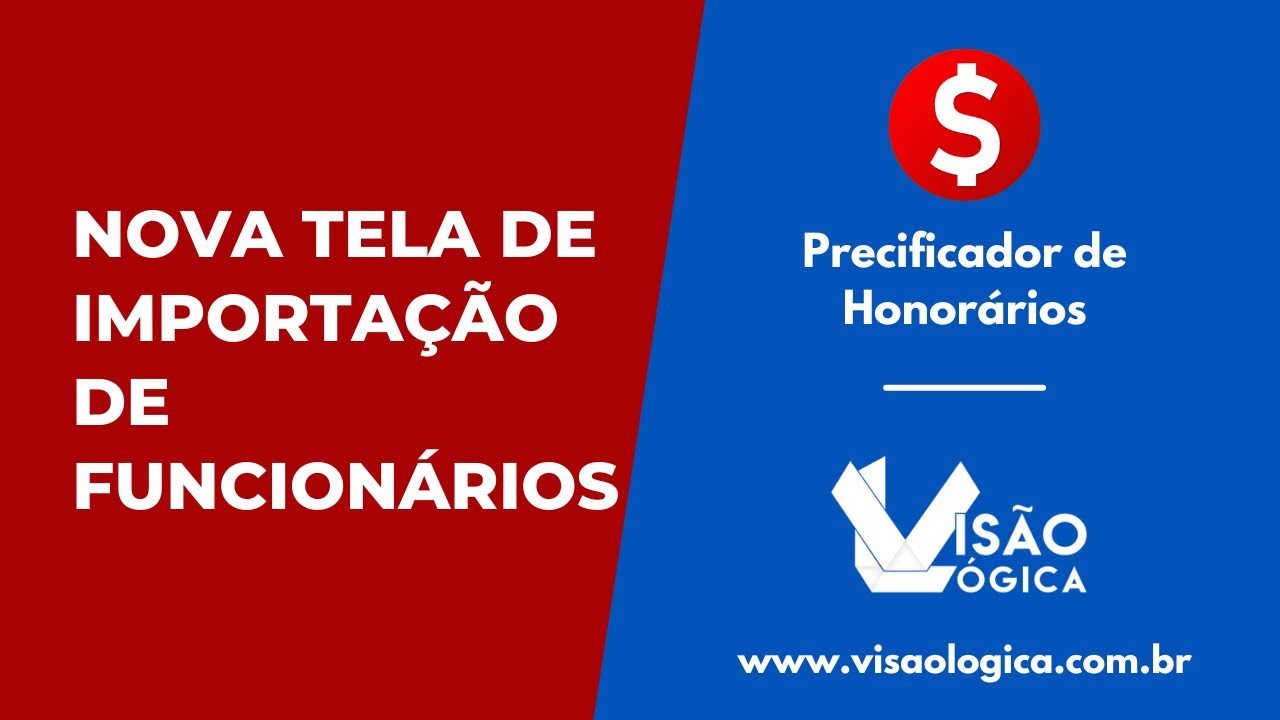 Precificador de Honorários: Nova Tela de Importação de Funcionários