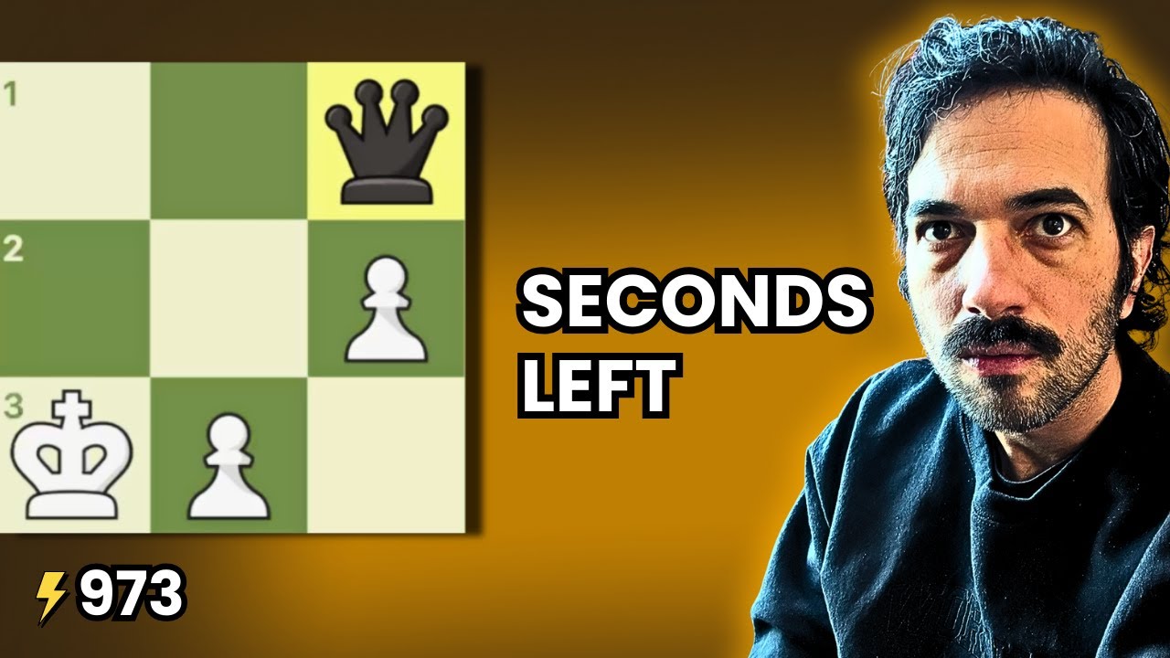 I Almost Threw This Win on Time (973 ELO)