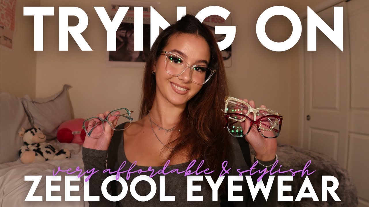 ZEELOOL try-on haul & review | stylish + affordable prescription frames @zeelooloptical