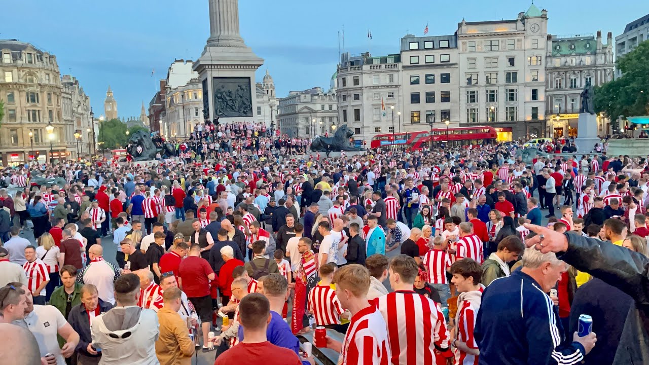 Sunderland Promoted to Championship | Sunderland Football Fans Celebration at Trafalgar Square 2022