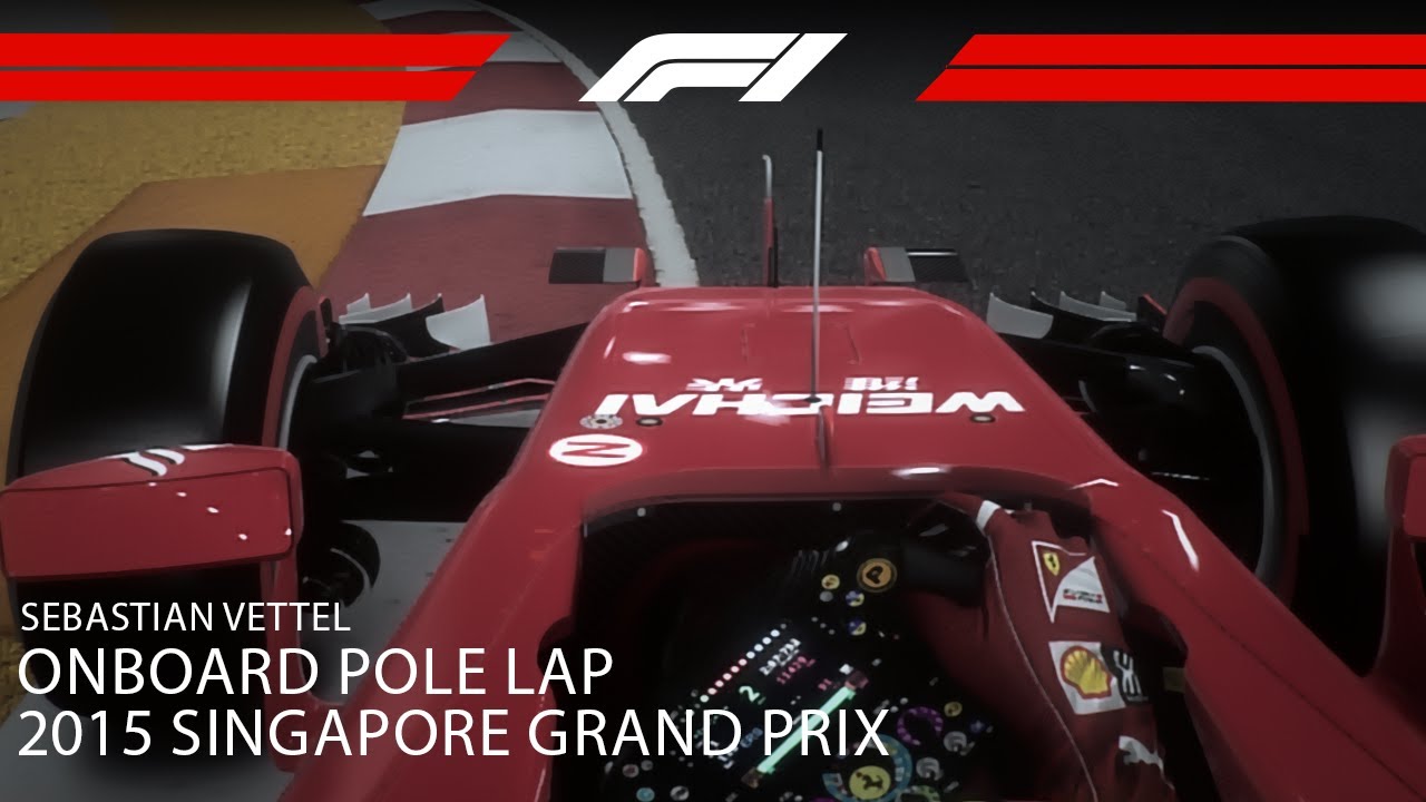 F1 2015 Singapore GP Sebastian Vettel Pole Position Lap
