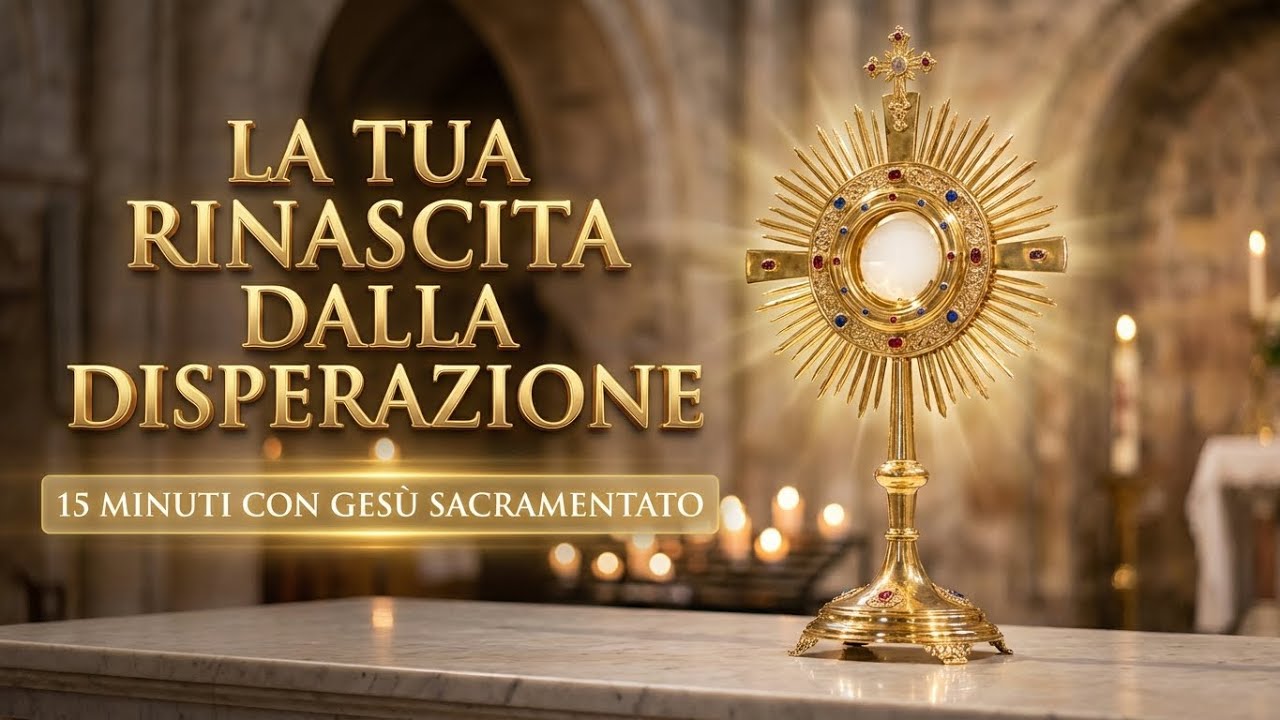 15 MINUTI CON GESU SACRAMENTATO - La Tua Rinascita Dalle Ceneri Della Disperazione