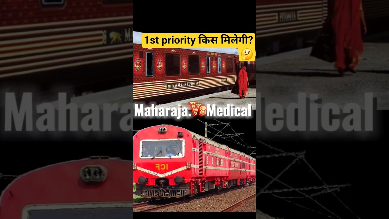 Maharaja Express VS Medical Relief train #train