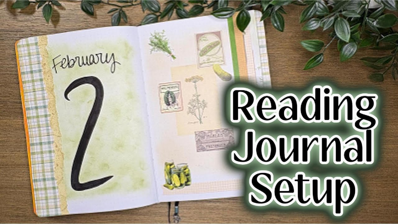 🥒 February 2026 Reading Journal Setup - Pickle Theme 🥒