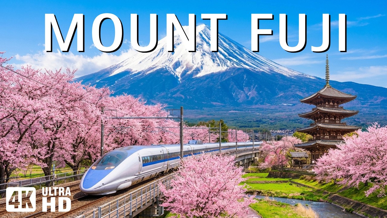 Spring at Mount Fuji 4K 🌸 Hidden Sakura Trails, Healing Lakes & Timeless Beauty