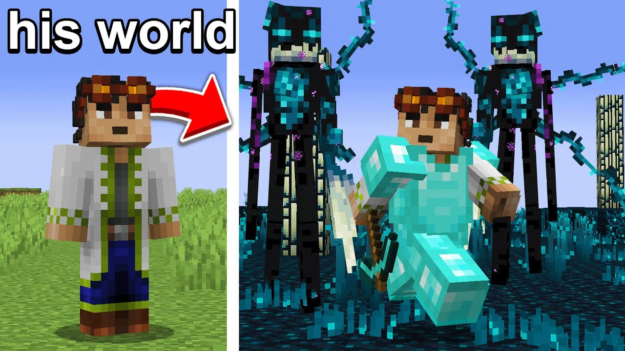 I Added the Sculk Horde Mod to his Hardcore World...