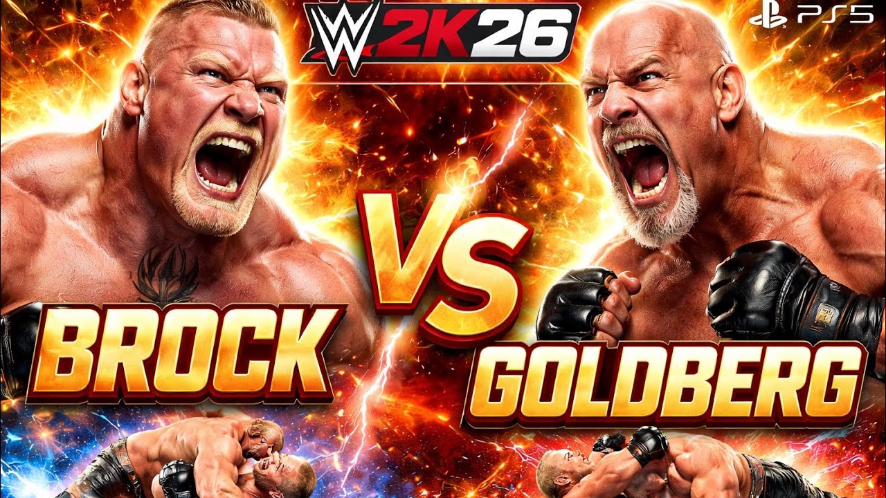 BROCK vs GOLDBERG💥SPEAR vs F5 💪 Most BRUTAL Match Ever?! 😱 WWE 2K26