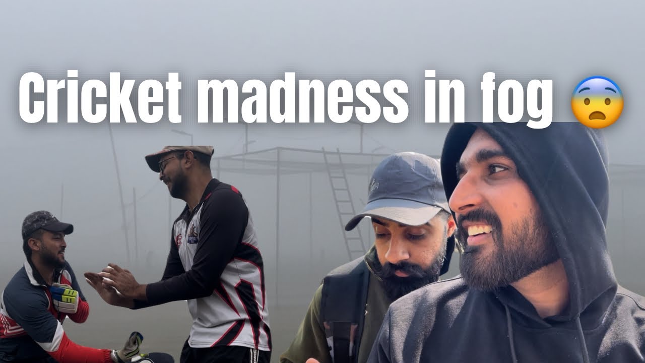 😨🏏Itni dhundh me Cricket l Cricket madness and samosa power l Cricket match day vlog #cricket #vlogs