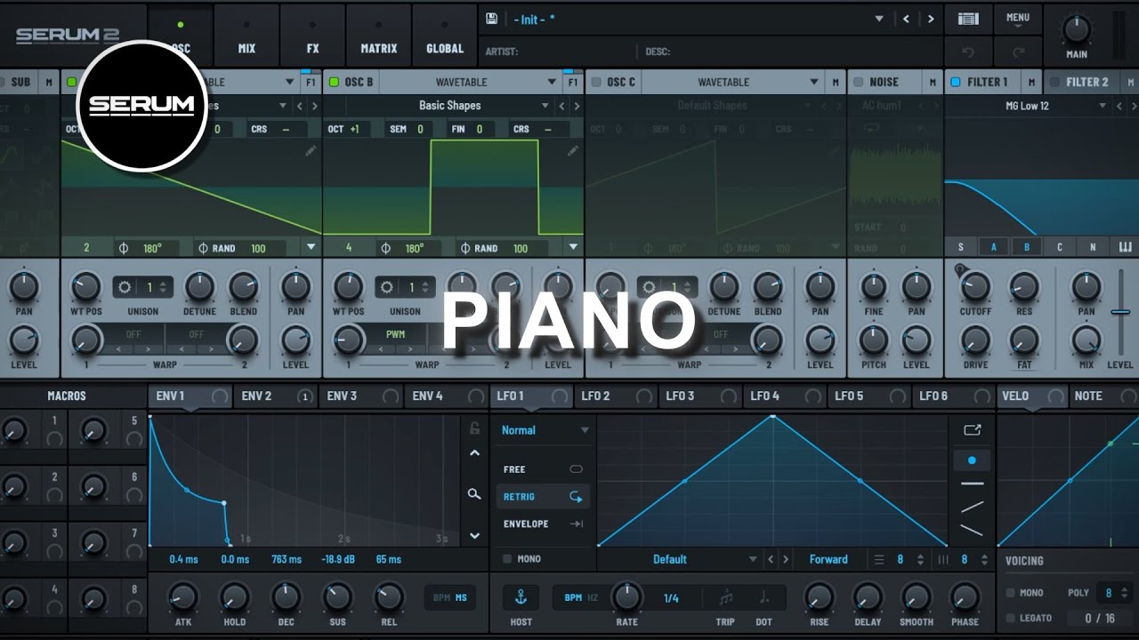 HOW TO MAKE PIANO | Serum 2 Sound Design Tutorial