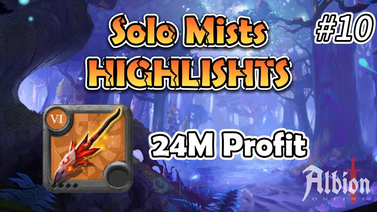 Albion Online - 24M Profit In The Mists | PVP Highlights｜6.0 Wildfire Staff #10