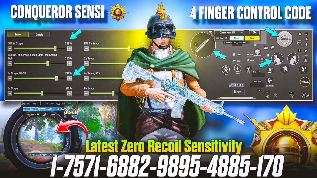 Bgmi 4.1 Update Sensitivity 🔴 | Bgmi Sensitivity Settings All Devices Worked | 4 Finger Control code
