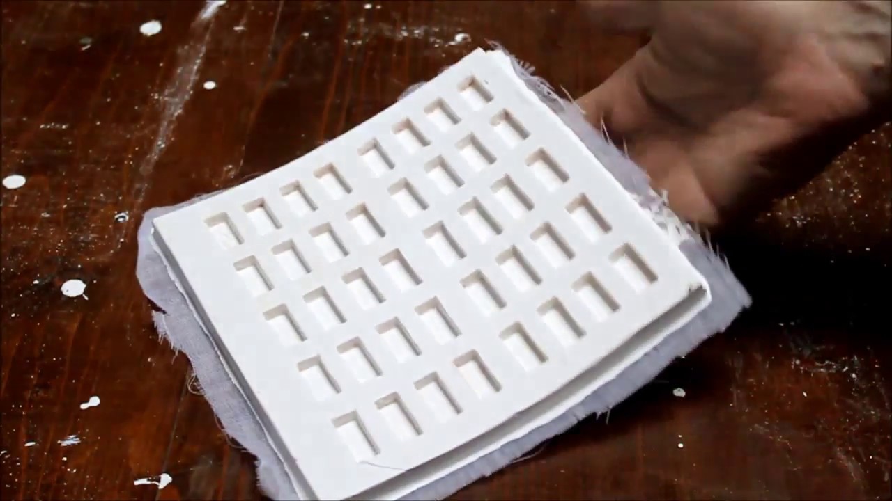 DIY Как сделать пресс-форму для миниатюрных кирпичей -  процесс изготовления (самодельный)