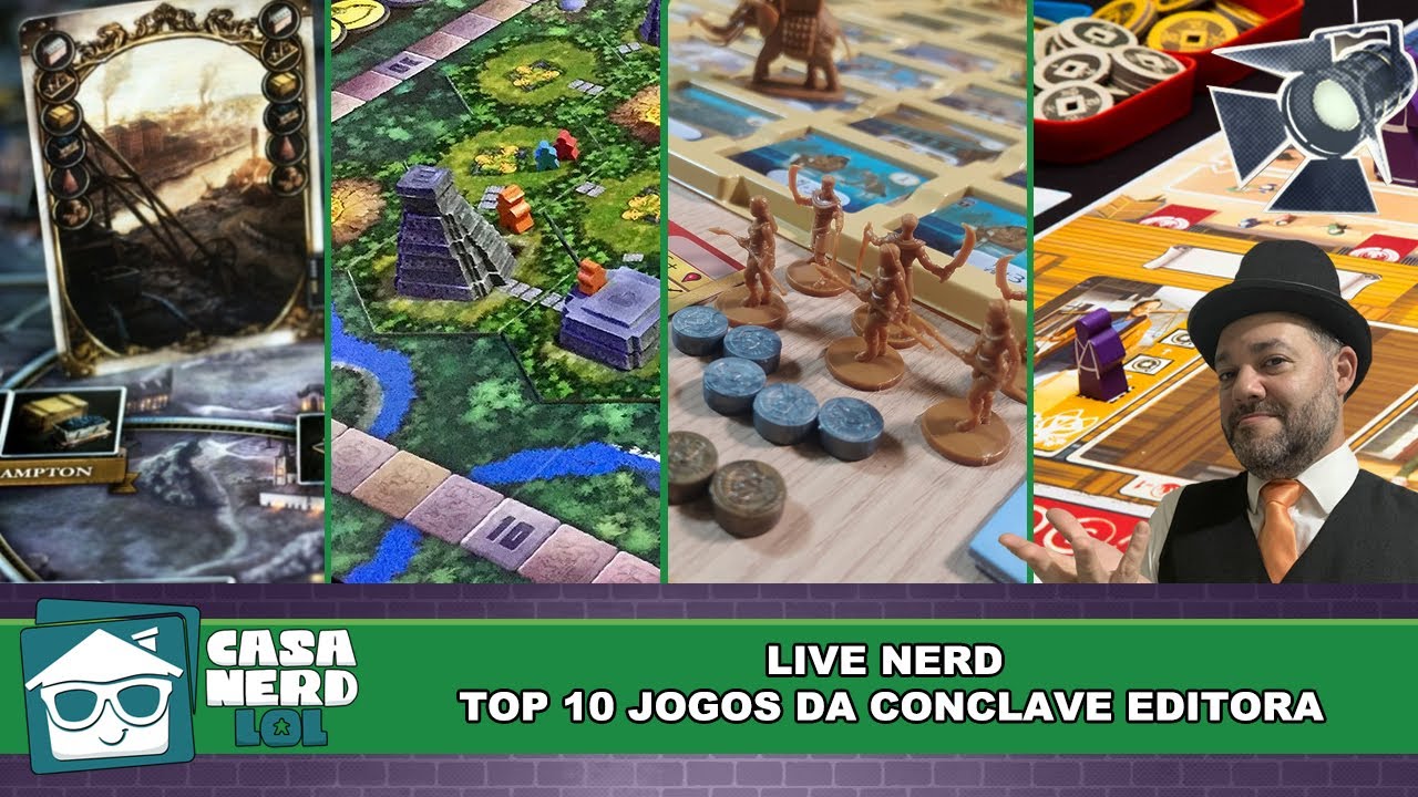 Live NERD: TOP 10 Jogos da Conclave Editora