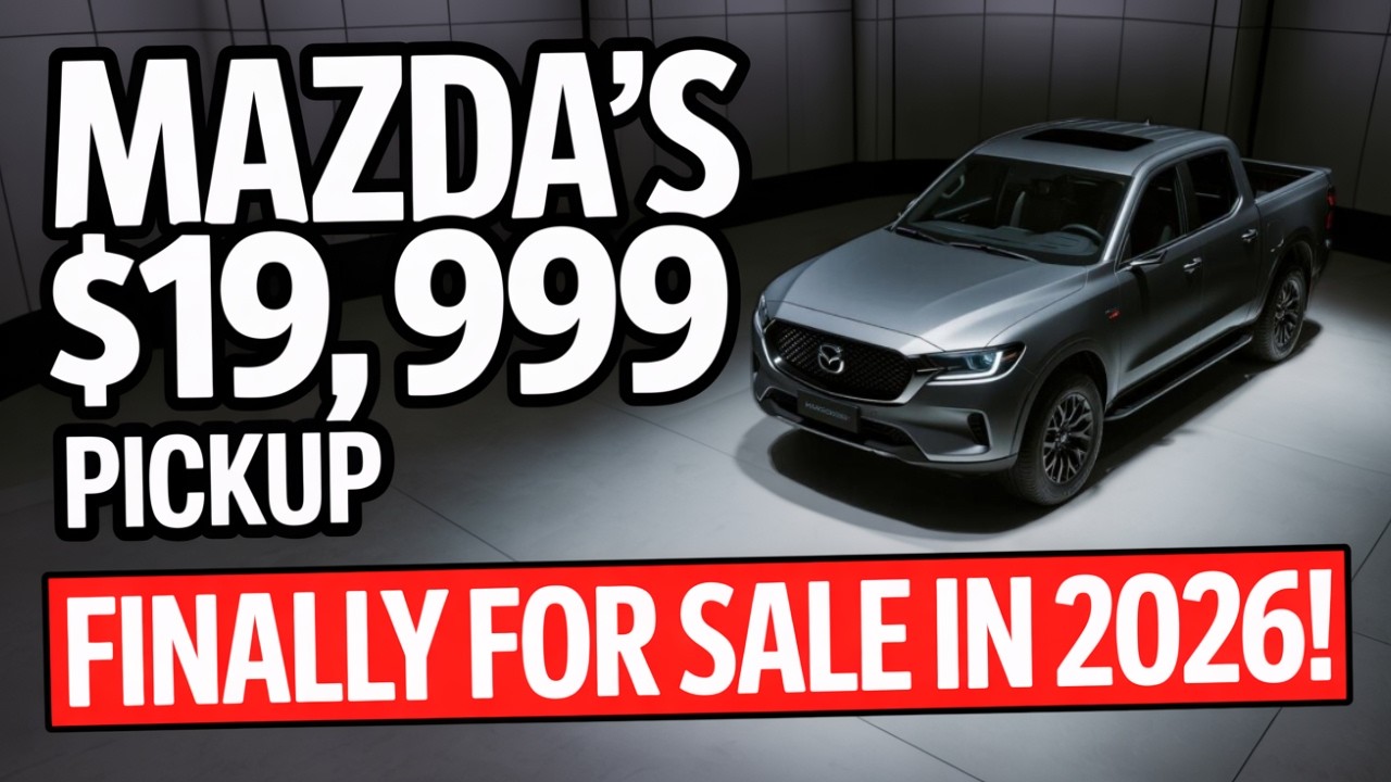 Пикап Mazda за 19 999 долларов наконец-то поступит в продажу в 2026 году: доступный автомобиль, к...