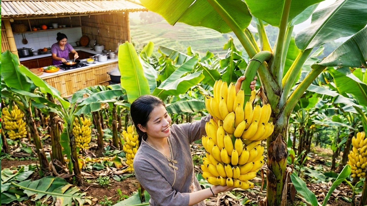 Peaceful Countryside Garden Life 2026 Homegrown Food, Harvesting Fresh Crops & Traditional Cooking