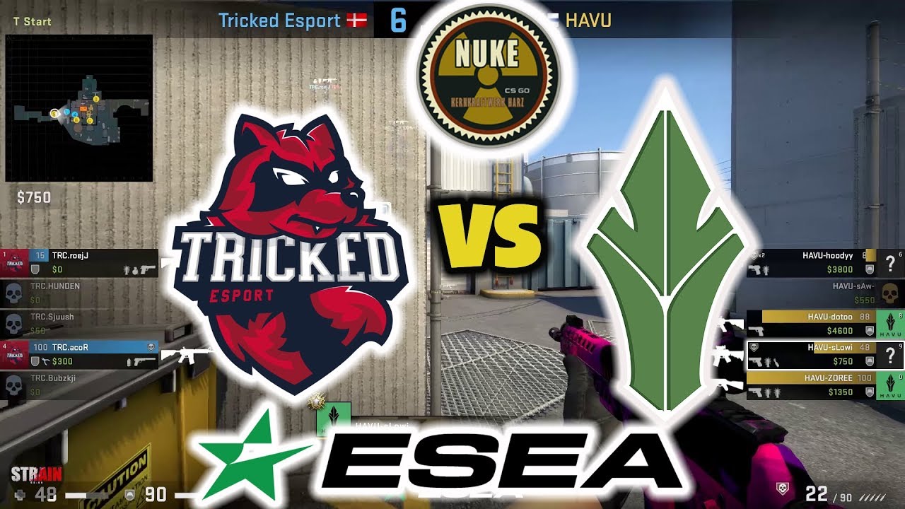 HAVU vs Tricked Highlights - ESEA MDL Season 32 Europe - Nuke