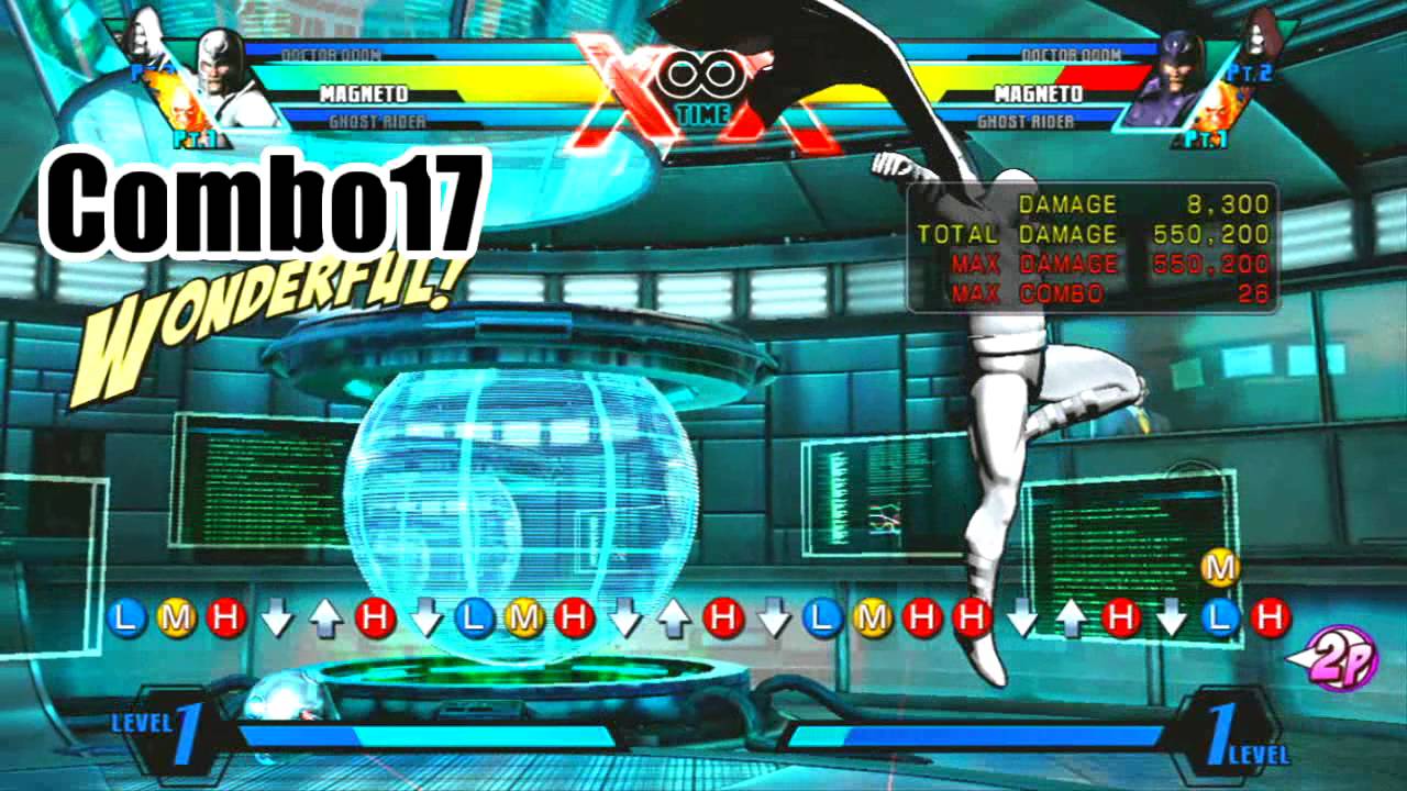 UMvC3 Magneto Combo Movie [Japanese telop]