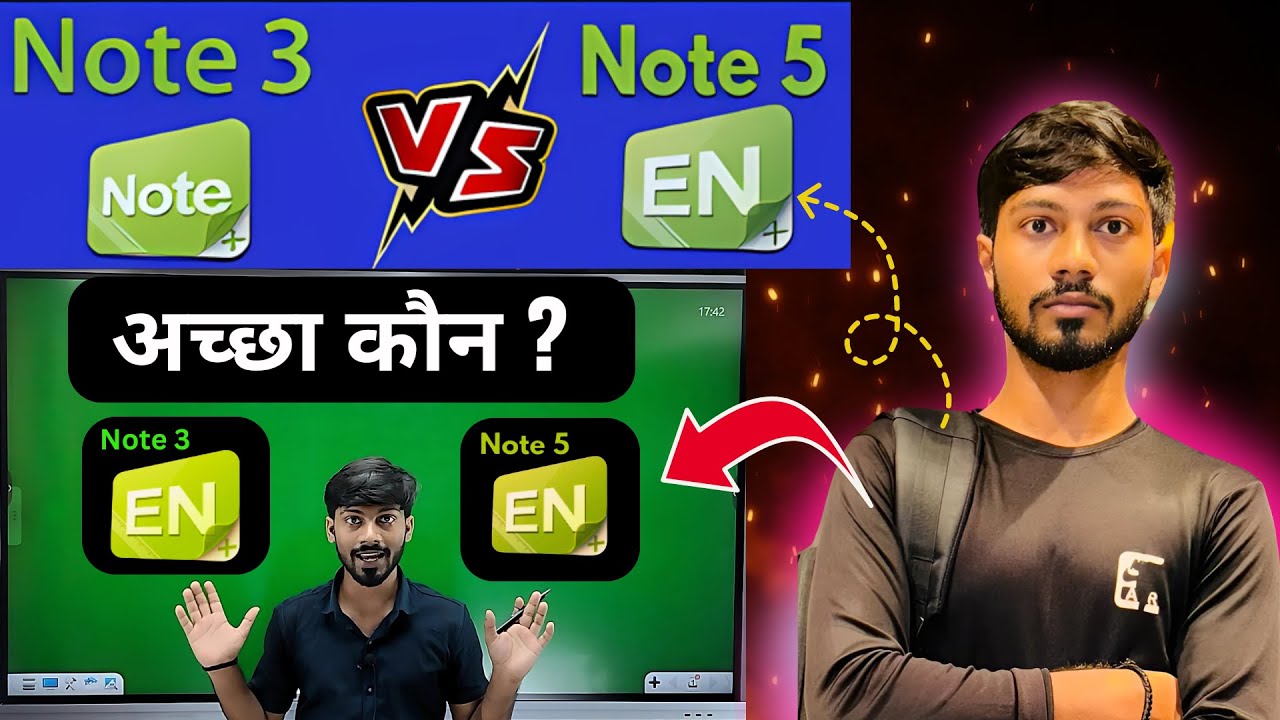 Note 3 v/s Note 5 अच्छा कौन ? Download teaching Software for pc | it solution | Whiteboard Software