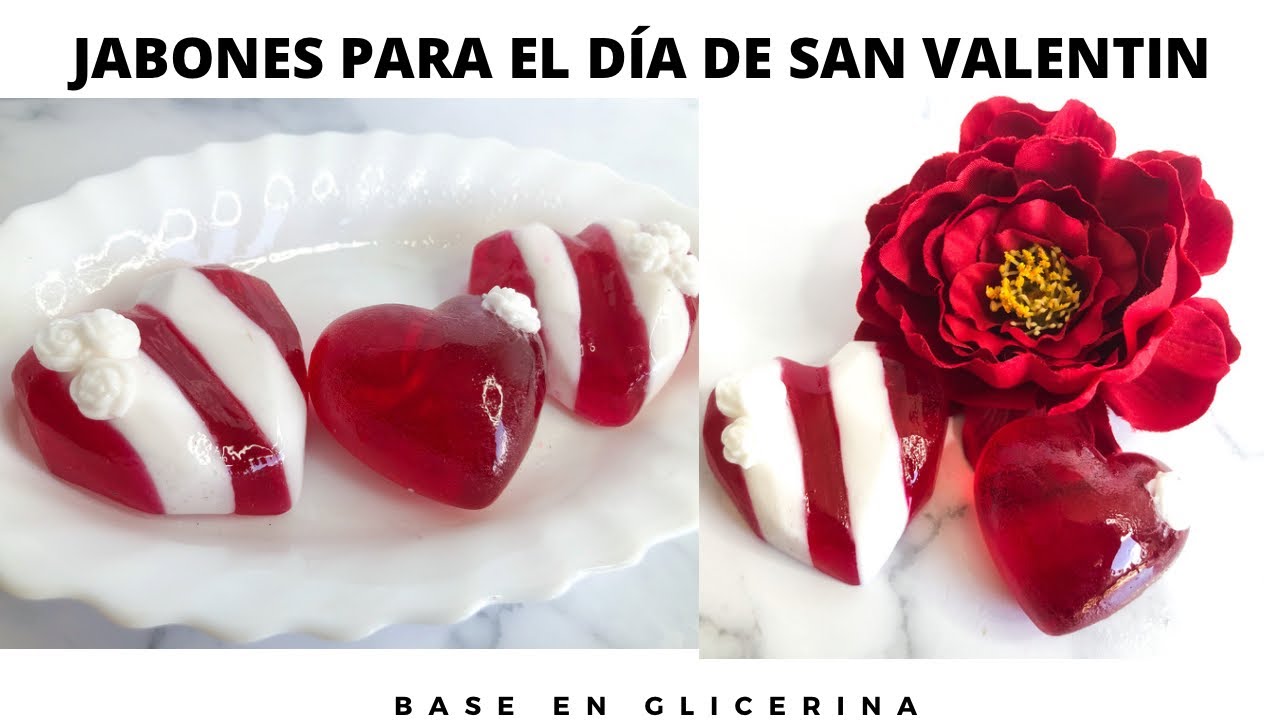 JABON PARA DÍA DE ENAMORADOS BASE EN GLICERINA