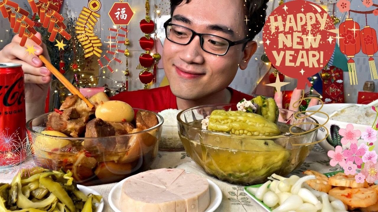 Cơm Nhà Ngày Tết 🧧 Thịt Kho Hột Vịt 🧧 Canh Khổ Qua Nhồi Thịt 🧧 Chả Lụa Ăn Cùng Dưa Món Siêu Ngon 🎊
