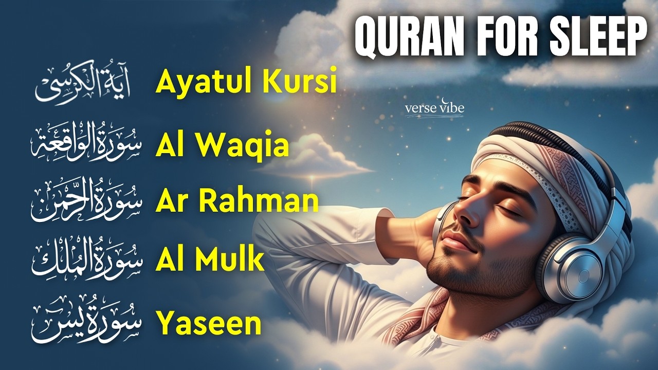 Soothing Quran Recitation in Beautiful Voice | Al-Fatiha, Ayatul Kursi, Rahman, Mulk, Yasin, Waqiah