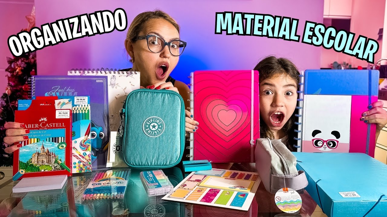 ORGANIZANDO MEU MATERIAL ESCOLAR 2024 siga @dailyfamiliaporcides