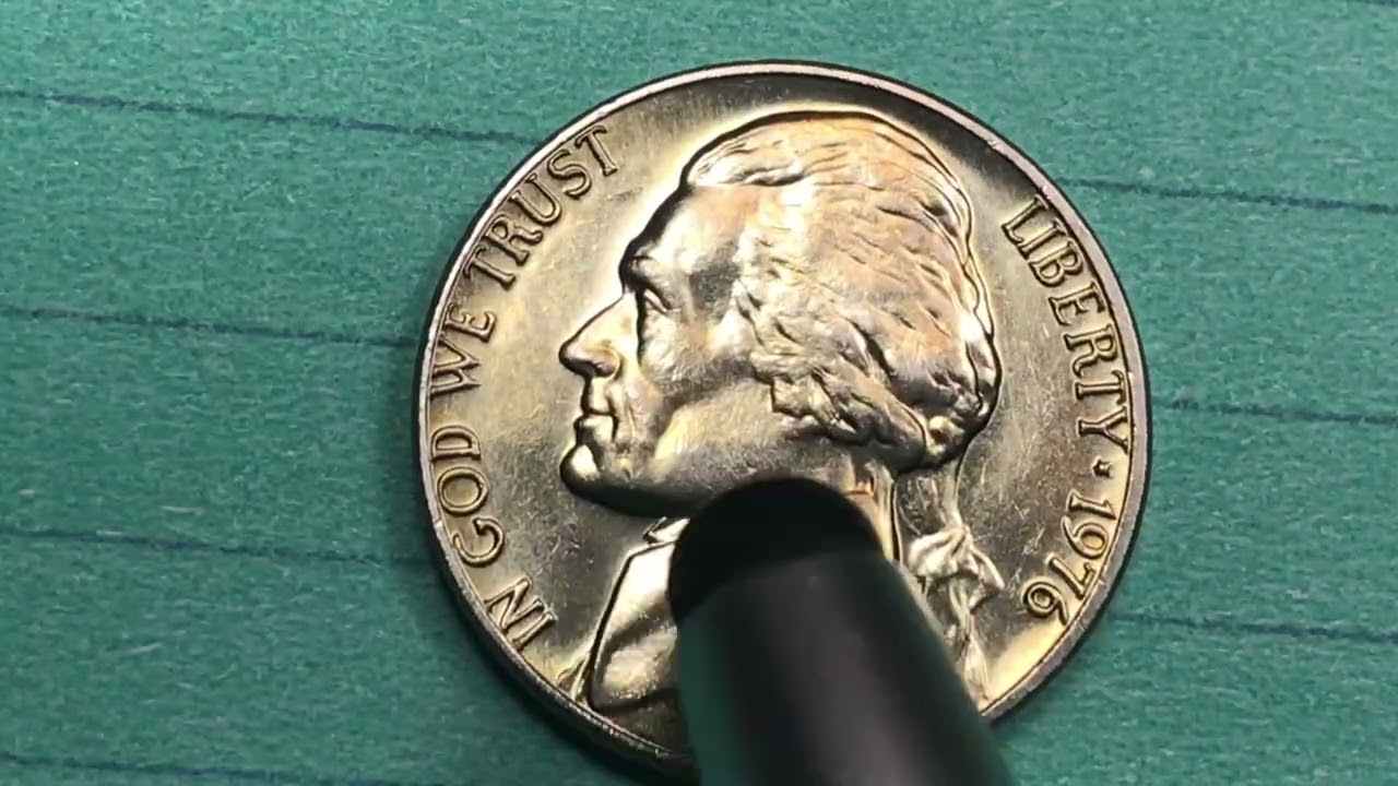 1976 United States Nickels - US Bicentennial Jefferson 5 Cents Coins - DC Minutes