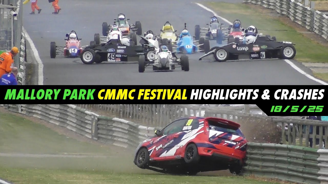 Mallory Park Crashes & Highlights, CMMC Festival, 18/5/25