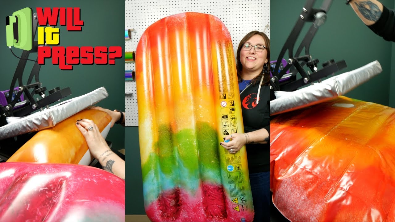 Pressing HTV on a Pool Float | Will it Press?