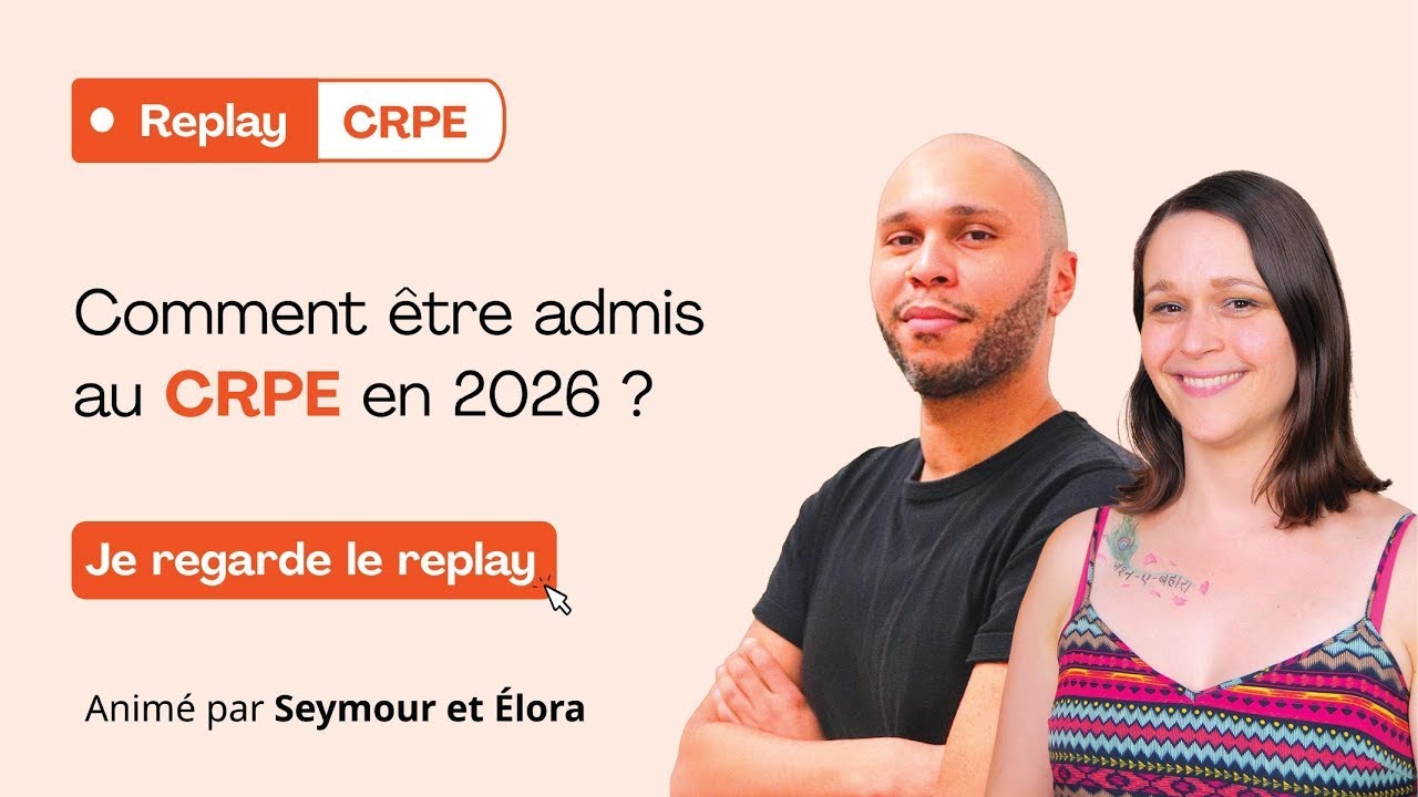 Comment être admis au CRPE en 2026 ?