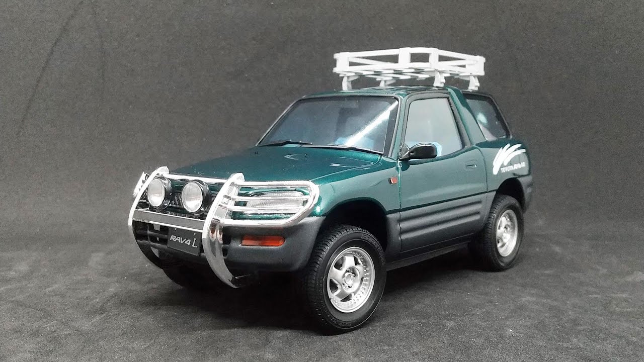 How To Build Model Kit 再生産待ち望んでたのに… アオシマ 1/24 SXA10G RAV4 Eng Sub