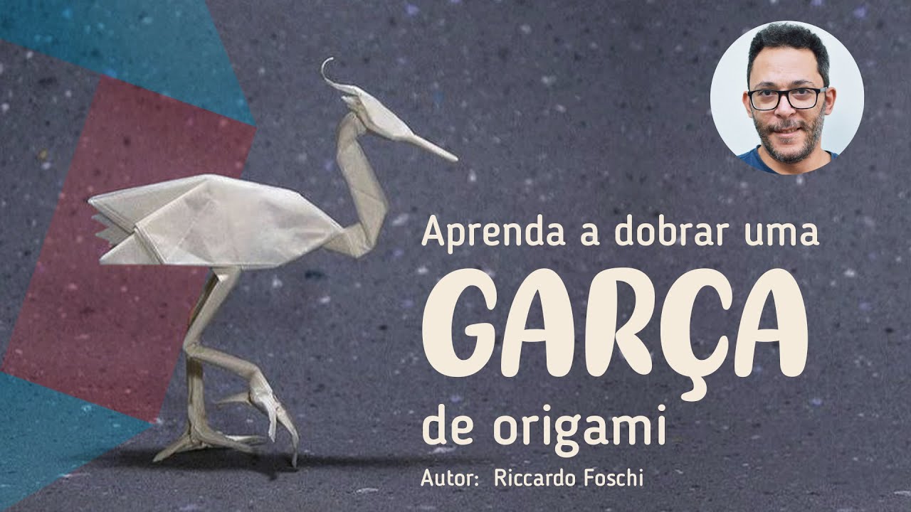 Aprenda a dobrar uma garça de origami