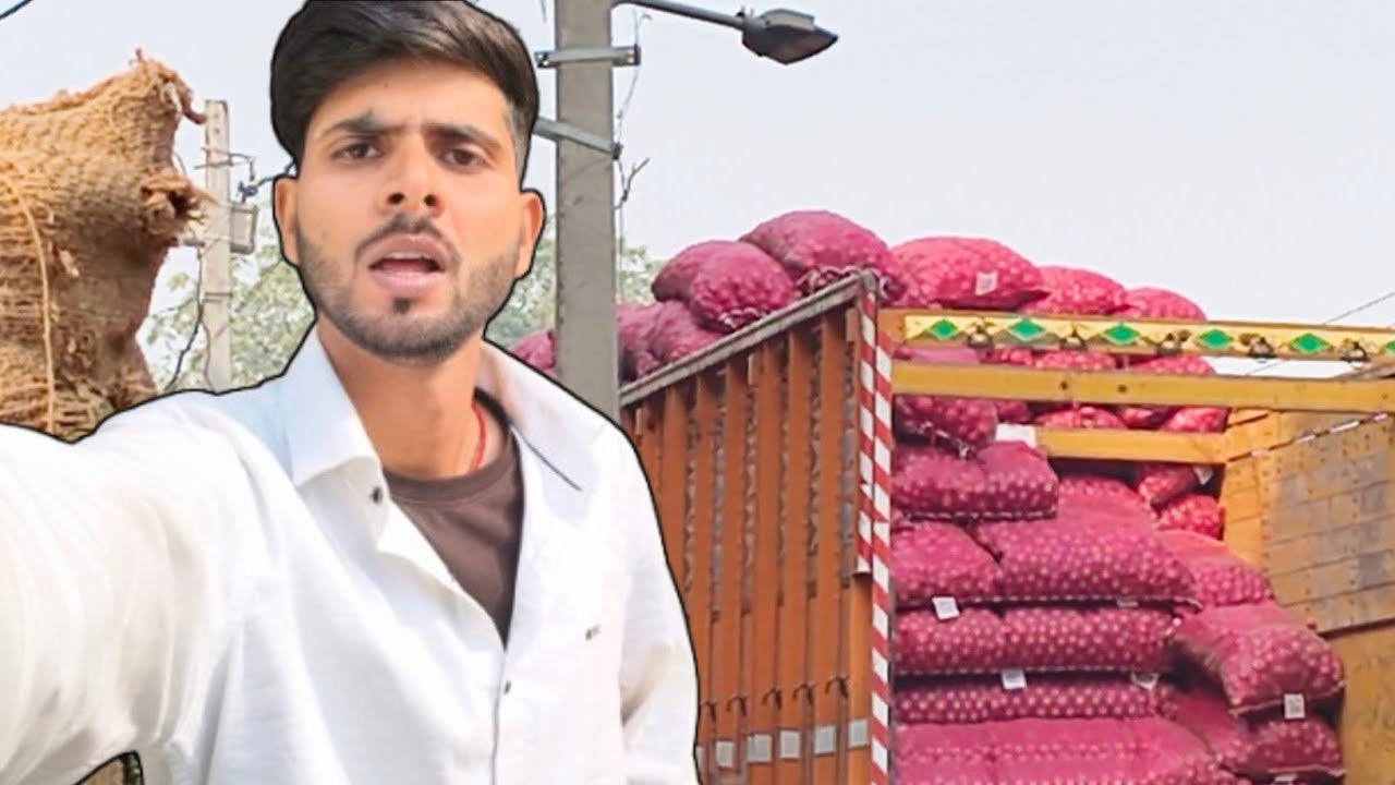 Sabji mandi me bhut bheed hai | transport se saman aaya 
