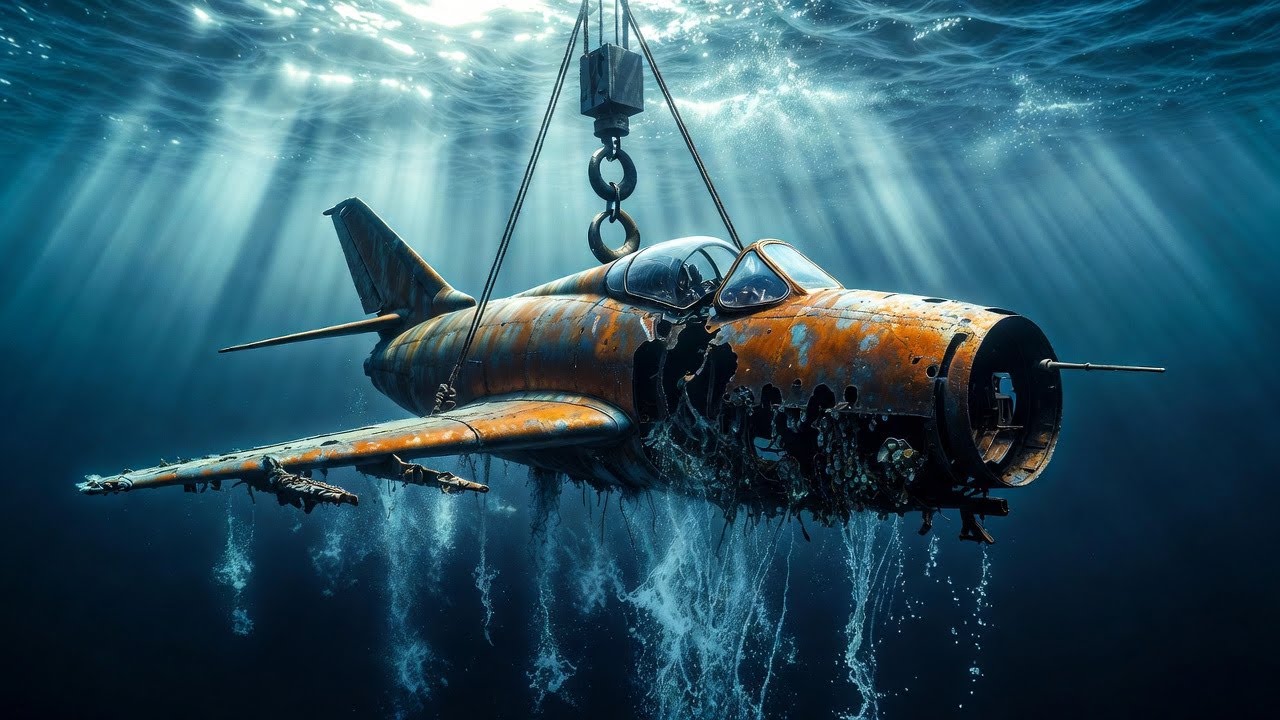 ASMR Underwater Plane Restoration! Full Restoration MiG-21 1965 Burnt Condition