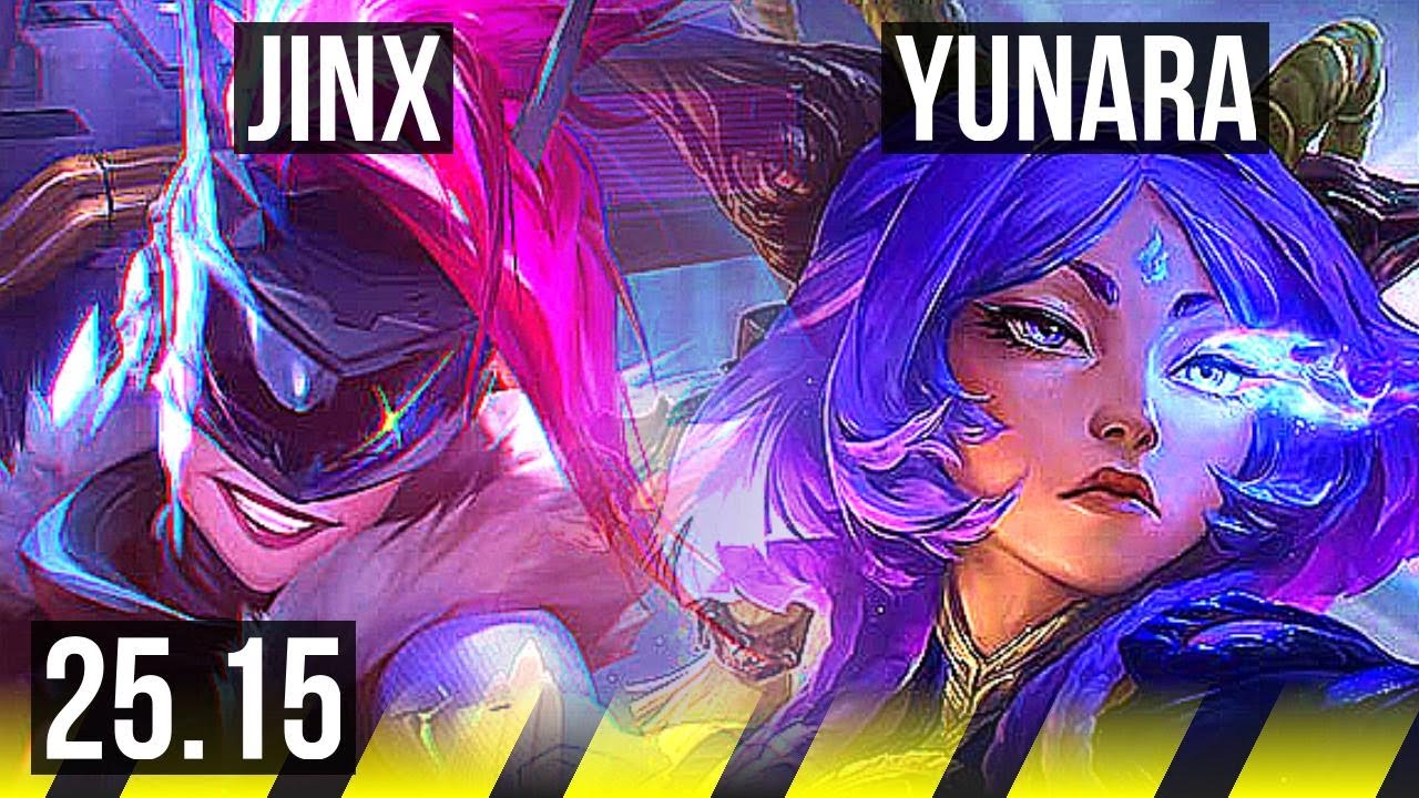 JINX & Lulu vs YUNARA & Milio (ADC) | 7k comeback, 46k DMG | EUW Master | 25.15