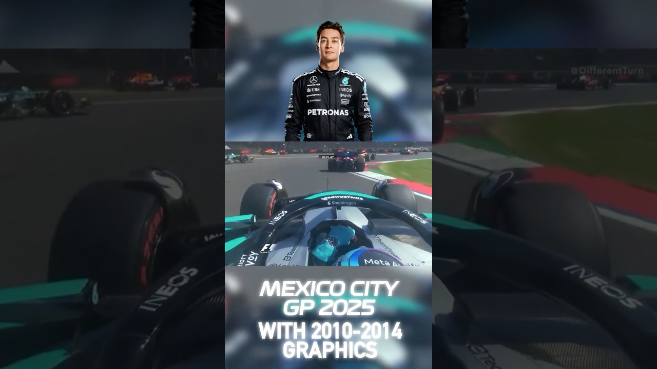 George Russell's 🏎️ 🚀 RACE START | 2025 Mexico City Grand Prix with 2010-2014 Graphics #f1