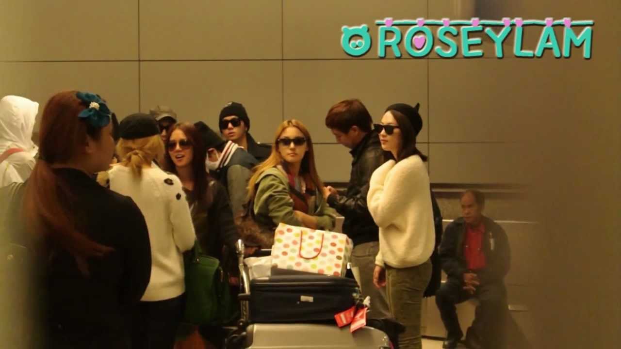 [FANCAM] 121109 BEAST, 4Minute, Kara Arrive in LA
