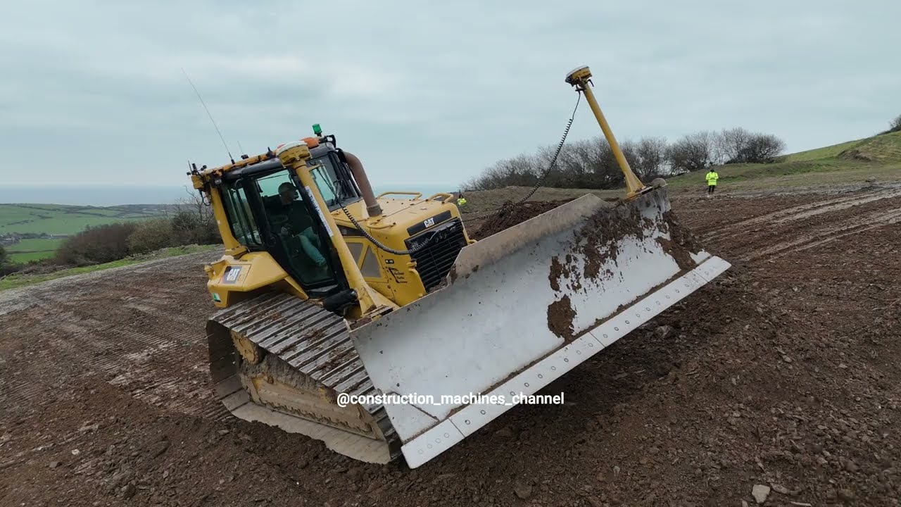 Caterpillar D6N dozer at work