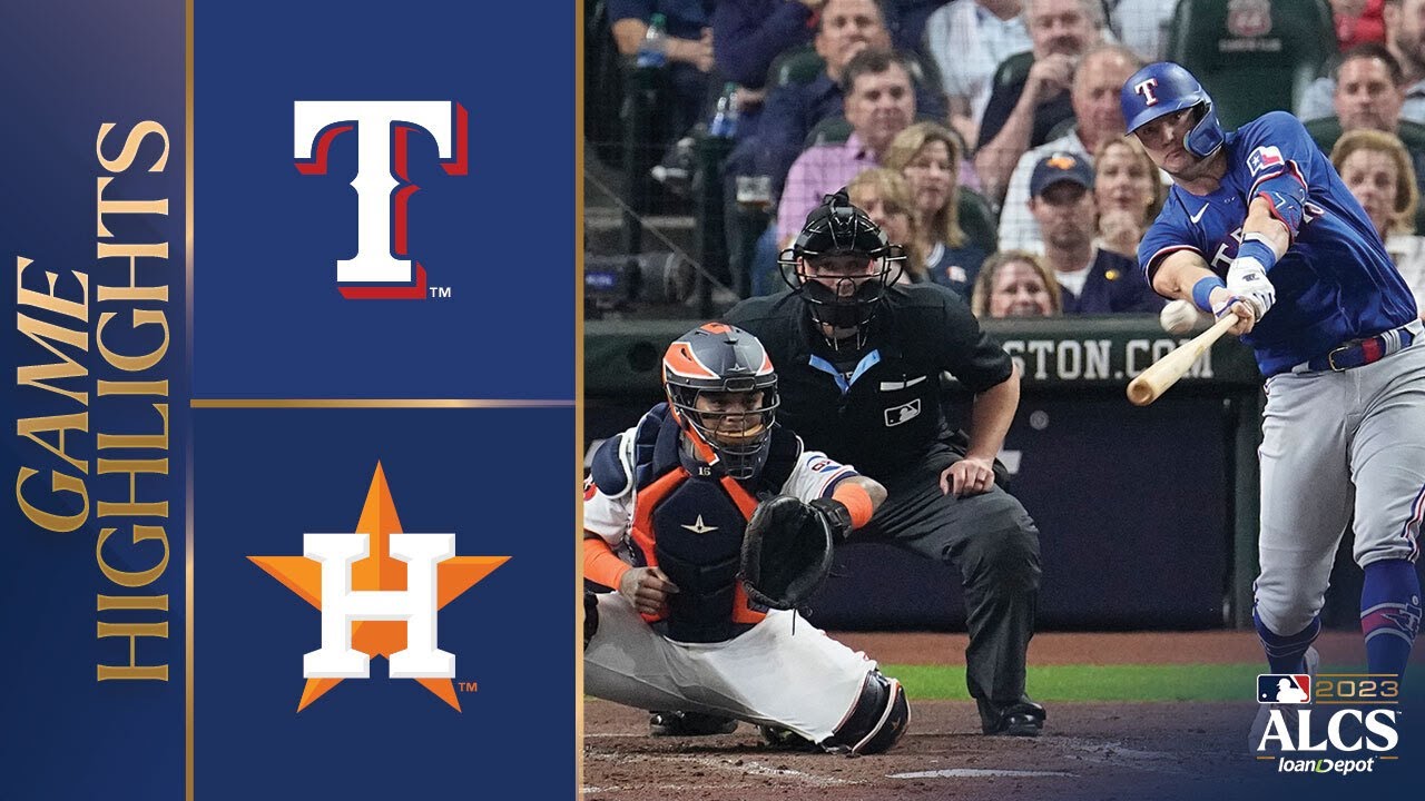 Rangers vs. Astros ALCS Game 1 Highlights (10/15/23) | MLB Highlights