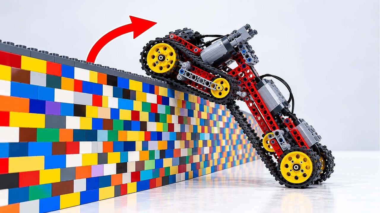 Building LEGO Technic Vehicle CLIMB LEGO Brick Wall | Smart Lego