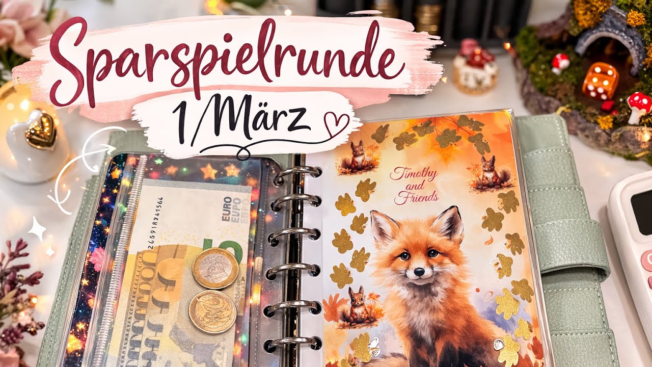 Sparspielzeit 🙆🏻‍♀️ | 1/März 🌷| #sparenmitderumschlagmethode 